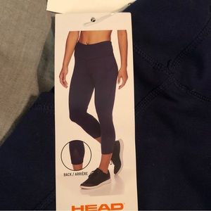 NWT Navy blue crop leggings size XL (brand: Head)